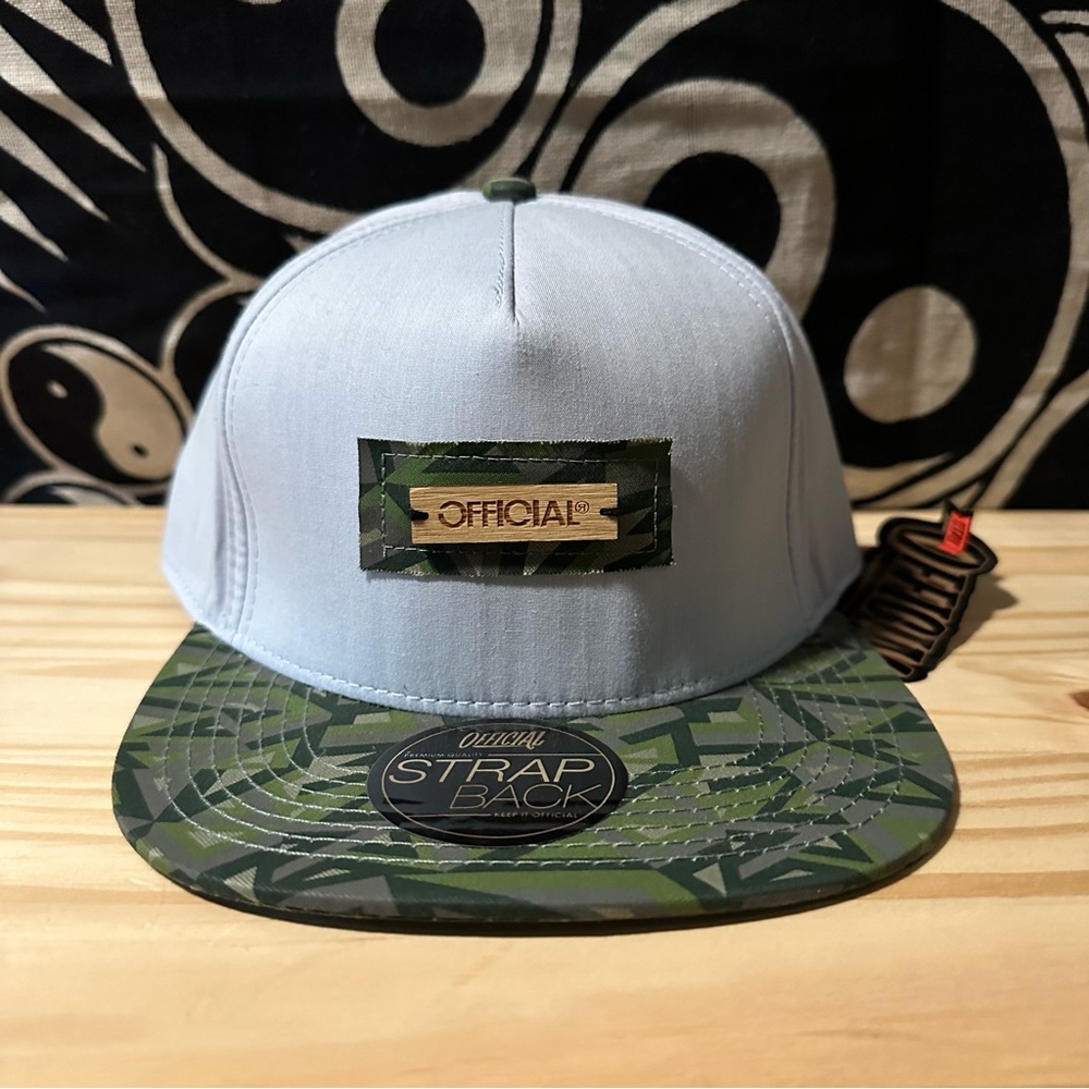 Official Brand Limited Edition Light Blue Digital Camo Strap Back Hat